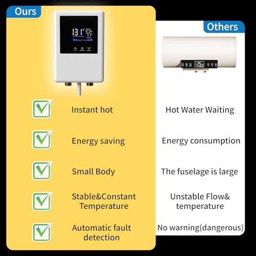 Goyappin Tankless Water Heater Electric 110 V, Under Sink Instant Hot Water Heater Electric thumb #1