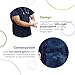 AMZ Medical Supply Navy Blue Disposable Gowns, 2X-Large. Pack of 5 PPE Gown, 45 Inch Long. 50 GSM Polypropylene Disposable Isolation Gowns. Surgical Gown with Long Sleeves, Neck and Waist Ties