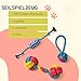 BALLONTE Welpenspielzeug Set 7-teilig für kleine Hunde – Kau- & Quietschspielzeug, Robustes Seilspielzeug, Beschäftigung & Zahnpflege für Welpen – Ungiftige Materialien, Spielzeug gegen Langeweile