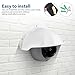 Outdoor Security Camera Rain Cover, Universal Sun Rain Shade Camera Cover Shield Protector for Nest/Ring/Dome/Outdoor, White