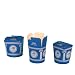 Produktbild Pack4Food 500 Gyrosboxen Gyrps Snackbox Gyros to go Box Gyrosbox Hartpapier 16oz ca.500ml Neutraldruck Gyrosbox blau weiß