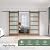Fredbeck Double 36X80 Glass Barn Door (72X80 barn Door with Hardware kit inlcuded