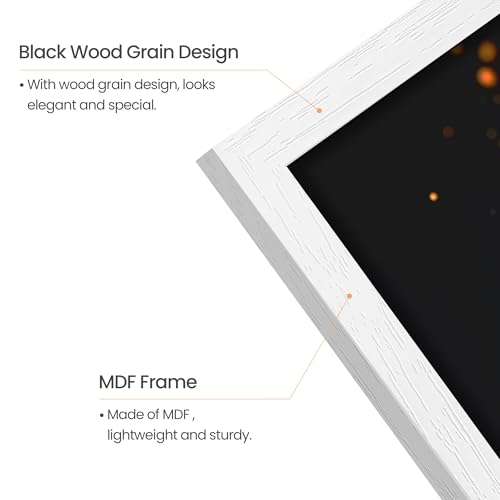 Image of upsimples 11x14 Picture Frame, Wall Gallery Photo Frames with Engineered Wood, White 1 Pack