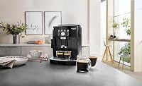 De'Longhi Magnifica S Smart ECAM 230.13.B Kaffeevollautomat mit Milchaufschäumdüse für Cappuccino, Espresso-, Kaffee- und Long Coffee Direktwahltasten und Drehregler, 2-Tassen-Funktion, Schwarz – Ansicht 3