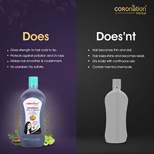 Image of COROnation Herbal Amla Sikakai Shampoo (500 ml)