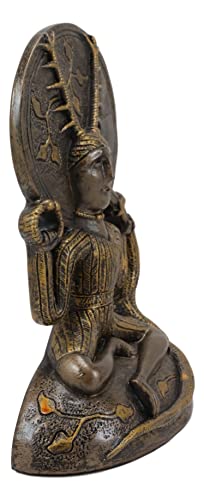 Estatua Céltica Dios Cornudo Herne Cernunnos con Ciervo 6.25 in miniatura 5