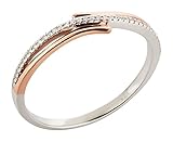 Ca. 3,8 mm Breite oben und 1,7 mm Breite unten. Natürliche Brillanten in Farbe H, Reinheit P1