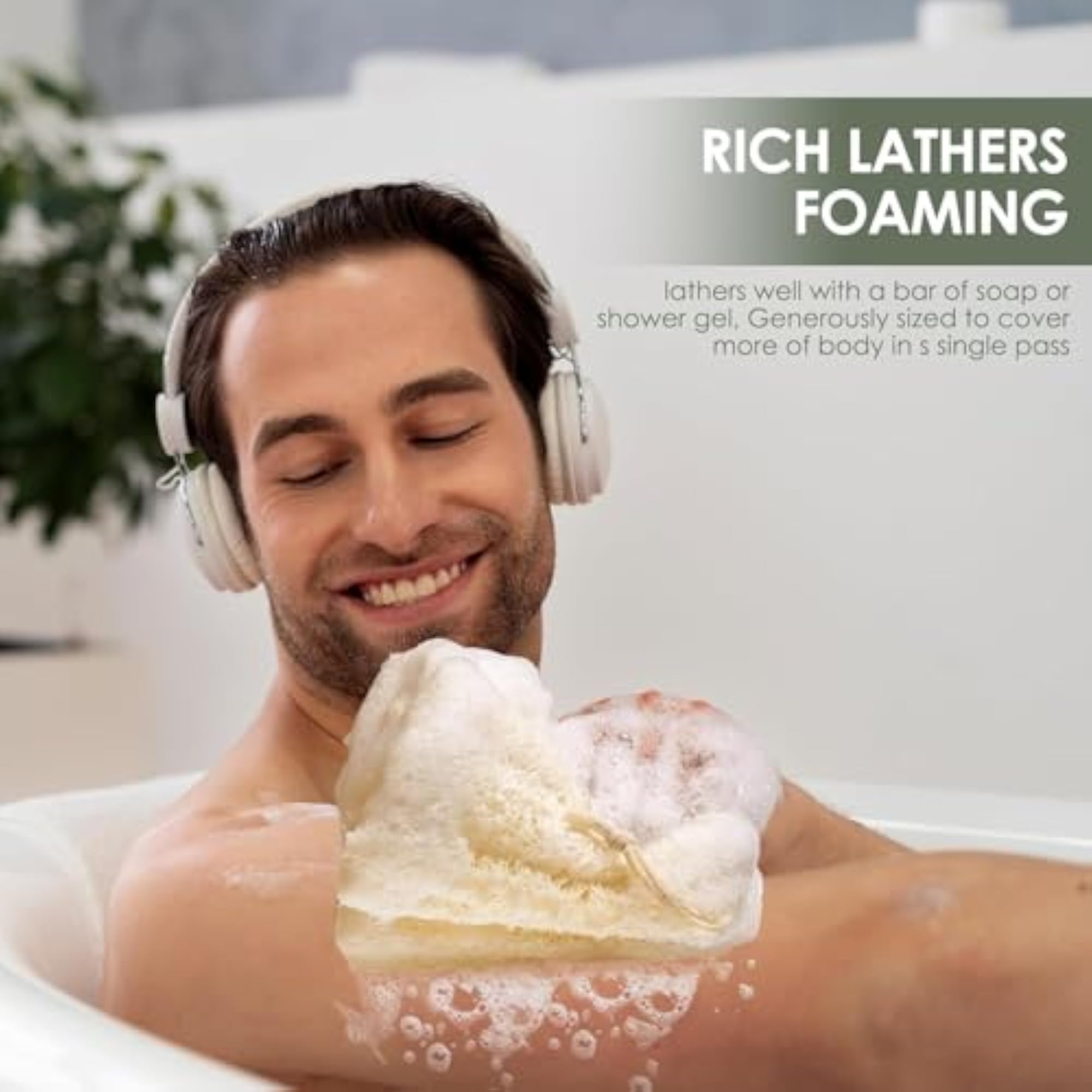 Organic Exfoliating Loofah, Pack of 3 Combo