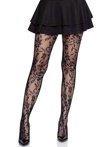Image of Leg Avenue Women's Pattern Tights, Breathable Stretchy Fit With No-pinch Waistband