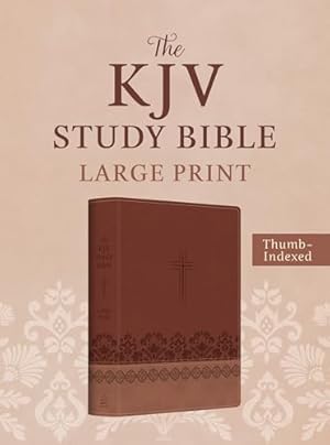 Book cover The KJV Study Bible, Large Print (Indexed) [Rose & Chestnut Cross]