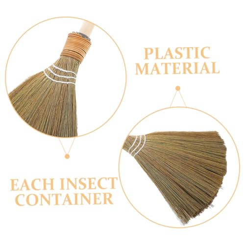 BESTYASH Miscanthus Geflechtbesen Mais Garagenbesen Weichborstenbesen Vietnamesischer Besen Strohbesen Zum Kehren Im Freien Besen Zum Kehren Im Innenbereich Naturbesen Schneebesen