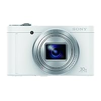 Sony Cyber-shot WX500 Compact Camera with 30x Optical Zoom, Red