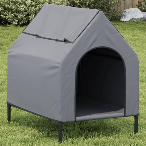 Caseta para perros con gran espacio para dormir LoogCape en gris claro 2