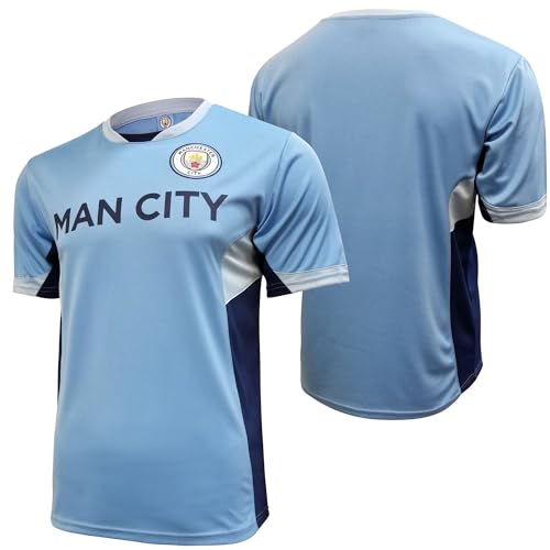 Icon Sports Manchester City F.C. Stadium Class Jersey (Medium, Man City Wordmark)