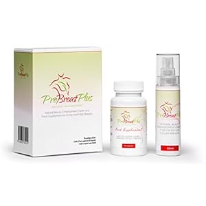 ProBreast Plus – Natural Beauty Enhancement Cream voor stevigere en vollere borsten, Beauty Set (60 capsules + 1 crème…
