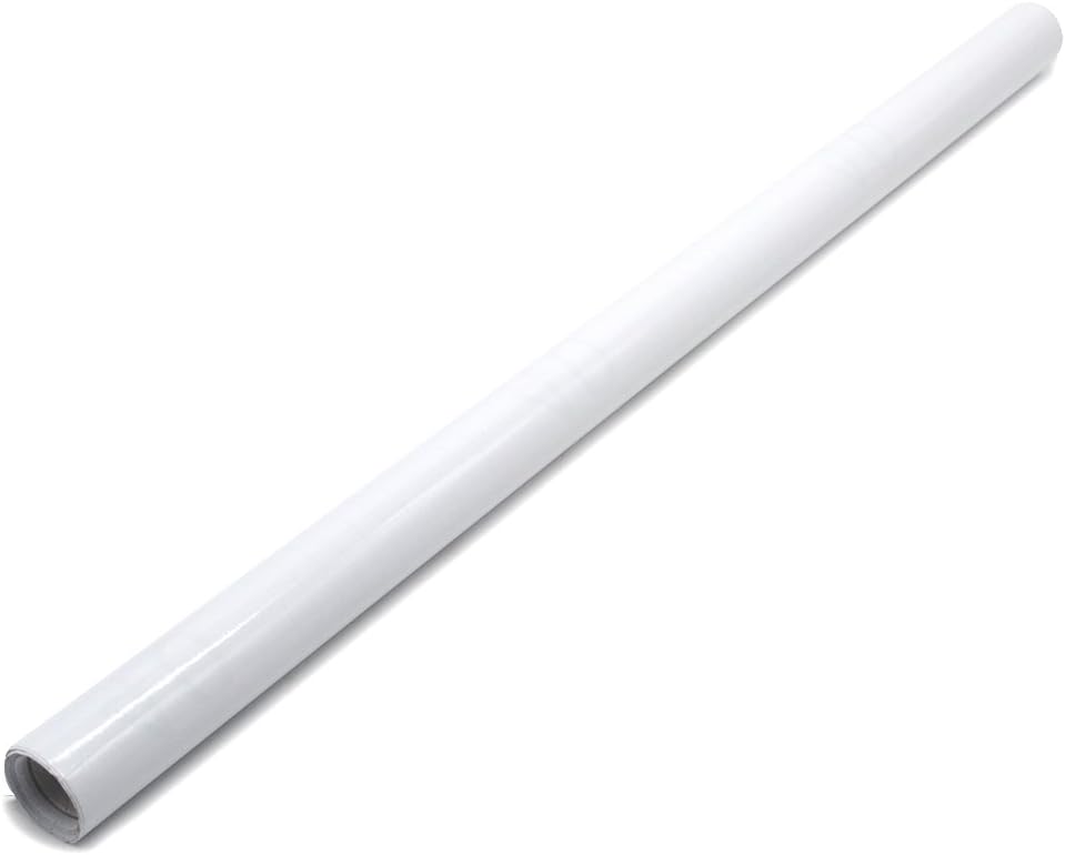 Kitchen Cupboard Doors Units Wall Draws Cover Self Adhesive Gloss Matt (61cm*10m, White Gloss)