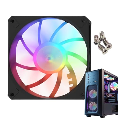 Ventiladores de computadora: ventilador de peluquería caso | Radiador enfriadores de radiador silenciosos de perfil para la construcción de PC del juego en casa, herramienta de ventilación