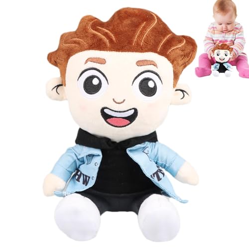 Caylus Plush Toy - Cute Cartoon Character Doll 22cm Soft Stuffed Figurine Adorable Animated Boy Model Interactive Playtime Souvenir Desktop Display Companion for Kids Fans Collection(SET A)