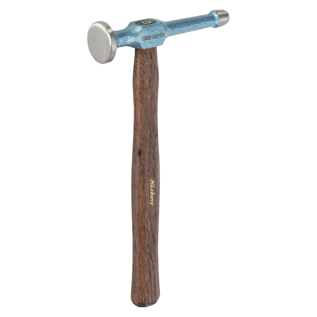 Picard Ball End Hammer 460g – Planishing Tool with Smooth Face & Ball Pein, Dual-Curved Hickory Handle with Octagonal Grip, For Professional Auto Body & Metal Work– 2522802