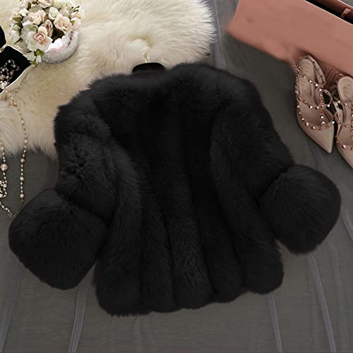 Winter Coats For Women 2022 Casual Warm Faux Fur Wool Sherpa Jackets Oversized Thick Fuzzy Fleece Winter Clothes For Women Fashion Plus Size Long Sleeve Short Stitching Button Cardigan Outerwear #TOP3