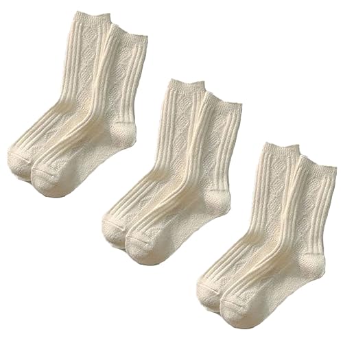 Wool Socks, Women's Mid Socks, Thickened and Plush