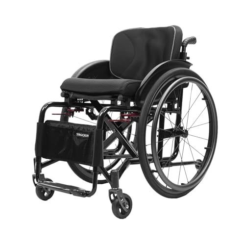 TRGCJGH �܂肽���� �Ԃ��� �R���p�N�g �y�ʃA���~�� �����^ �Ԉ֎q ���s�p �O�o�p �����^�шՂ� �X�|�[�c�Ԉ֎q �蓮 �]�|�h�~(Black,14.9in Seat Width)