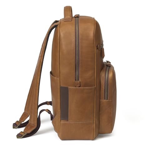 Johnston & Murphy Men's Rhodes Backpack Tan Full Grain4