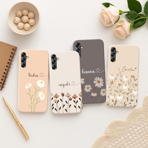 Image of COLORflow Back Cover Compatible with Samsung A14 5G / 4G | Floral Family Customized Back Cover Compatible with Samsung Galaxy A14 5G / 4G
