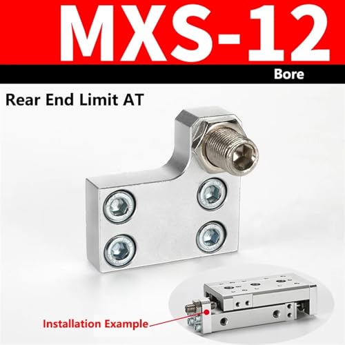 Cylindre pneumatique MXS12-AT à limiteur de course réglable