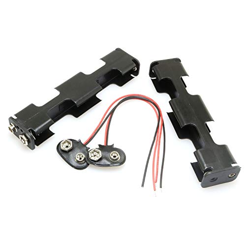 DGZZI 2PCS 4 x AA Battery Holder with Snap Connector