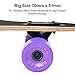 40 Inch Drop-Through Longboard Skateboard Complete Cruiser for Carving Downhill Cruising Freestyle Riding - Sky