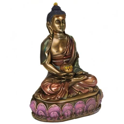 Estatua Budista Amitabha Religiosa de Buda miniatura 2