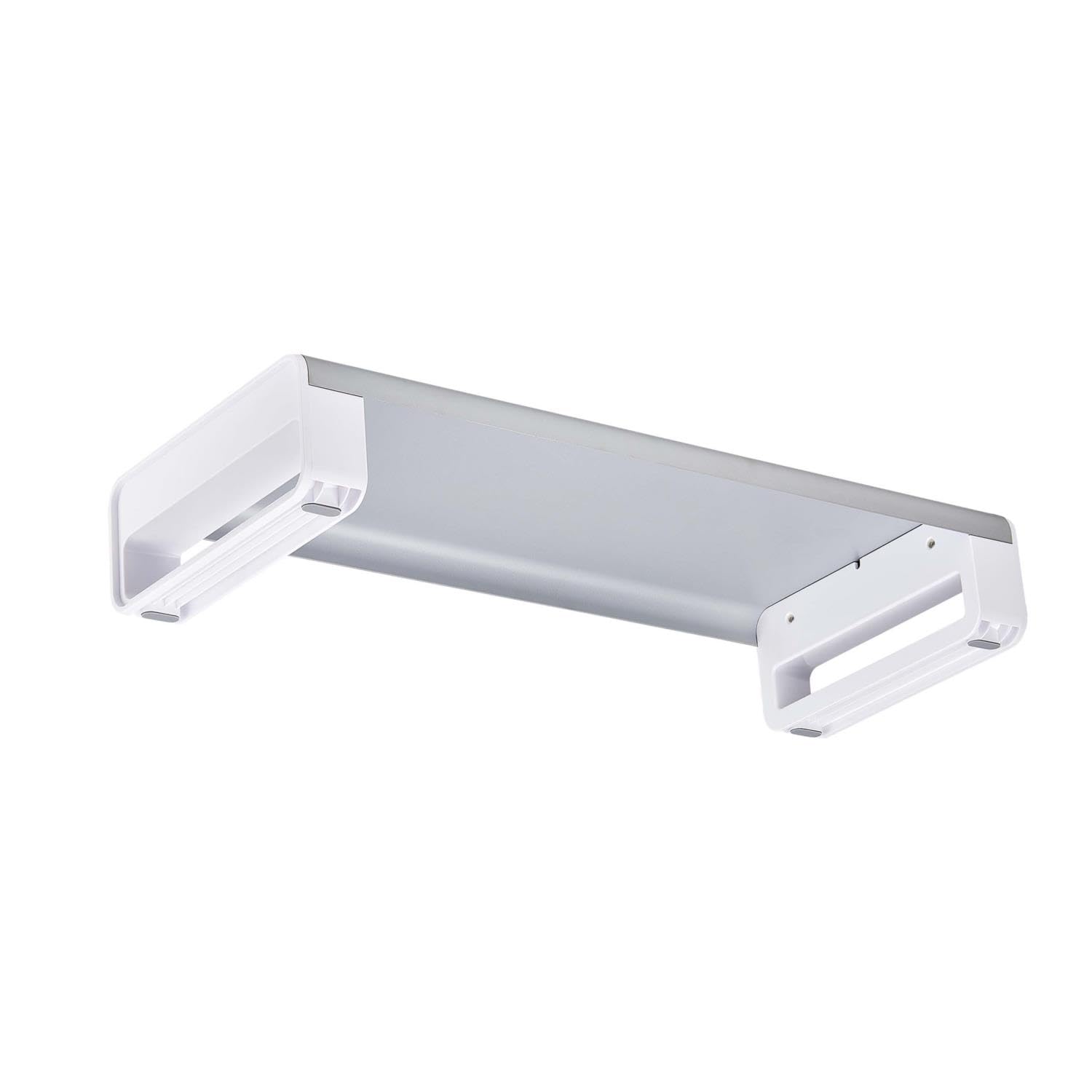 StarTech Soporte Elevador Ergonómico para Monitor (1MFSW-Monitor-Riser) | Altura fija de 9cm, Área de plataforma 186x534mm, Construcción de acero robusta