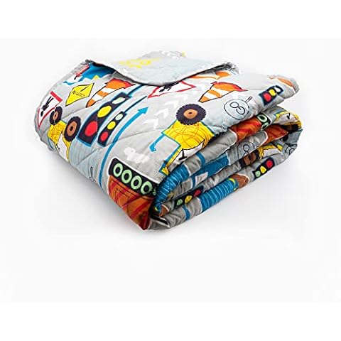 Couvre-lit matelassé gris Happy Linen Cover