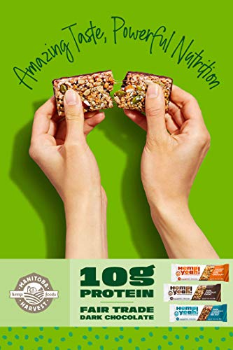 Manitoba Harvest Hemp Yeah! Bars Variety Pack, 10 G Plant Protein, Grain & Gluten Free, 6 G Omegas 3&6, Healthy Granola Bar Alternative, 8 Count, Packaging May Vary #TOP2
