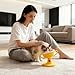 Adjustable Elevated Cat Bowl & Small Pet Feeder, 5-Level Raised Stand with 15° Tilted Neck Protection Design, Anti-Slip Base, Ideal for All Life Stages of Cats and Small Dogs (2*ABS)