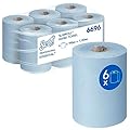 Scott Rotoli di asciugamani Scott Essential Slimroll 6696 - Asciugamani in carta blu - 6 rotoli di carta da 190 m (totale 1.140 m)