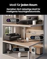Pro Breeze OmniDry Luftentfeuchter 12L/24h Entfeuchtungsleistung - Luftentfeuchter elektrisch, Feuchtigkeitssensor, Ablaufschlauch, Digitalanzeige, Schlafmodus, Timer - Gegen Feuchtigkeit, Schimmel – Ansicht 8