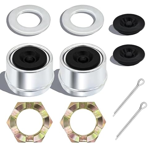 10PCS Trailer Axle Nut Kit with Washers Cover
