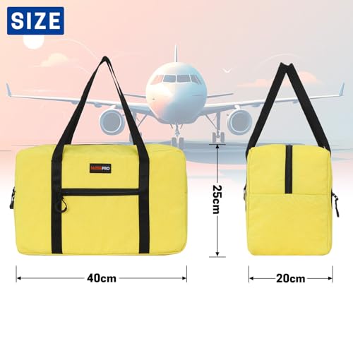 WISEPRO Ryanair Bagage à main, bagage à main, 40 x 20 x 25 cm (20 L), pliable et imperméable, petit sac de voyage, bagage à main, parfait comme sac de week-end, sac de sport et sac de courses pour – vue 5