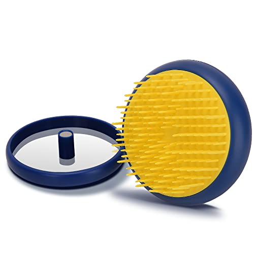 Professional Mini Cepillo Antitirones, Con Espejo compact mini originall, Cepillo de pelo...