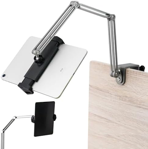 créer[クレエ] タブレットスタンド 【4-13インチ対応】 タブレット スタンド ipad アーム 寝ながら 360回転 スマホ 卓上 ベッド用 タブレットアーム 簡単設置 android iPad pro/iPad air/N-switch/kindle/iPhone XR