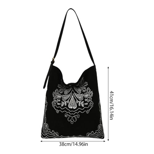 Sac à main tendance grand volume pour usage quotidien en daim marron - 6