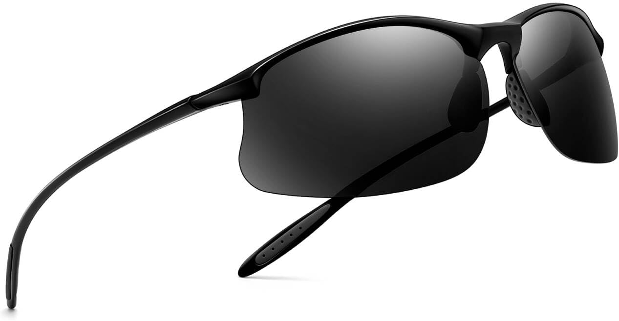 SUNGAIT Sports Sunglasses Ultra-light Rimless Polarized Sun Glasses for Men UV400 Protection Fishing Running Cycling Driving