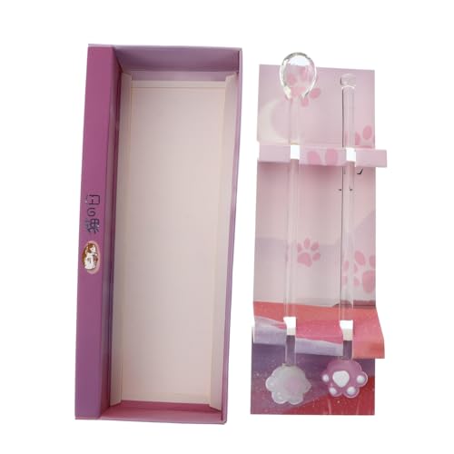 SOLUSTRE 1Set Glass Swizzle Stick Premium Long Handle Cocktail Stirring Rods for Juice Drinks Unique Decorative Party Centerpieces Safe High Performance Bar Accessories