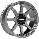 Vision 351 FLOW Custom Wheel - 17x8, 30 Offset, 5x114.3 Bolt Pattern, 76.1mm Hub - Satin Gray Rim