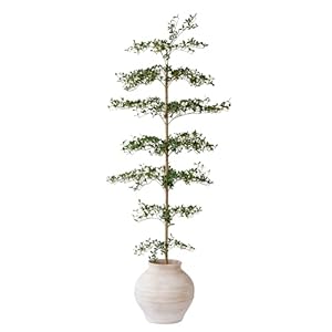 Black Olive Tree Artificial 7 Feet Tall, Artificial Shady Lady Tree, Faux Decorative Tree