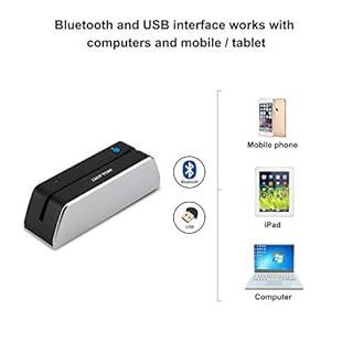 Deftun Bluetooth MSR-X6(BT) MSRX6BT Stripe Card Reader Encoder Mini Portable