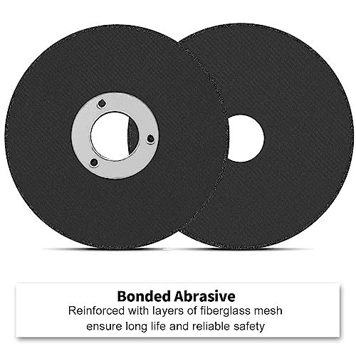Nuodunco ND25465 2 Inch Cut Off Wheel With 1/4 Stem Mounting Mandrel For Die Grinder, W3/8 Inch Arbor Hole Cutting Wheel For Metal & Stainless Steel Rotary Tool Drill Attachment Bolt Cutter Discs thumb #3
