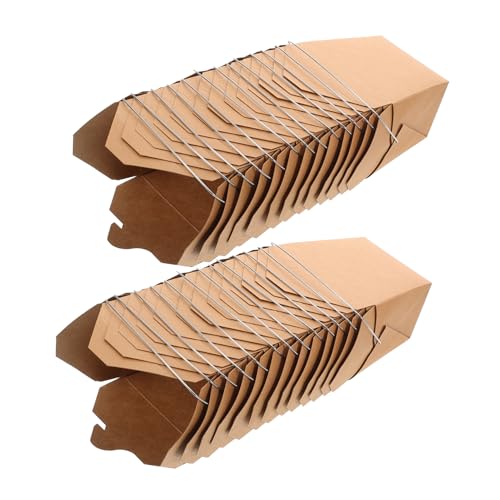 Garneck 50 Stück Take-Away Boxen mit Drahtgriff